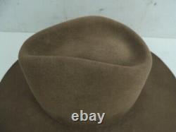 Stetson XXXX (4X) Beaver Western Cowboy Hat Size 7 1/8, Brown