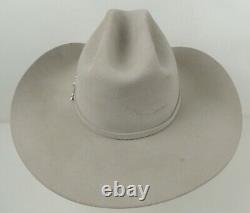 Stetson XXXXXX (6X) Beaver Silverton Western Cowboy Hat Size 7 3/8, Ivory