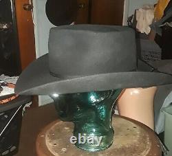 Stetson cowboy hat 7 3/8 Tear Drop Crown Used