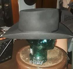 Stetson cowboy hat 7 3/8 Tear Drop Crown Used