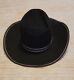 Stetson Cowboy Hat Black 3x Beaver Pre-owned