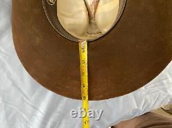 Stetson cowboy hat, brown Bullrider, 5 brim