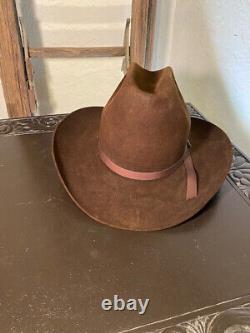 Stetson cowboy hat, sz 7 1/8, Chocolate, 3.5 brim, 6.5 crown, lined, 4X quali