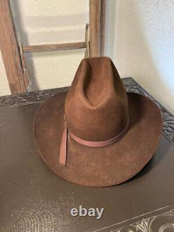Stetson cowboy hat, sz 7 1/8, Chocolate, 3.5 brim, 6.5 crown, lined, 4X quali
