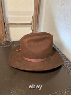 Stetson cowboy hat, sz 7 1/8, Chocolate, 3.5 brim, 6.5 crown, lined, 4X quali