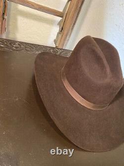 Stetson cowboy hat, sz 7 1/8, Chocolate, 3.5 brim, 6.5 crown, lined, 4X quali