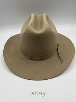 Stratton Hats 5X Beaver Felt Texas Department Of Safety On-Duty Hat 7 1/4 USA