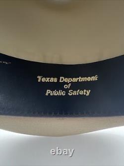 Stratton Hats 5X Beaver Felt Texas Department Of Safety On-Duty Hat 7 1/4 USA