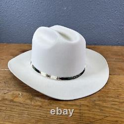 THE HAT STORE Silver Eagle Western Cowboy Hat 30 x Beaver Men Size 7 1/2 Cream