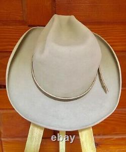 Texas HATTERS Lone Star Dame BEAVER Hat, 6-1/4, GRAY Gift from Willie Nelson