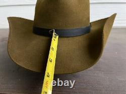 Texas Rancher Vintage Antique Old West Cowboy Hat 7 1/8 John Wayne Gus Western