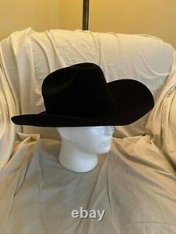 Twinstone Hats 30X Beaver Fur Felt Black Sinaloa with Chicago Brim Size 7 1/4