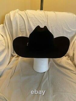 Twinstone Hats 30X Beaver Fur Felt Black Sinaloa with Chicago Brim Size 7 1/4