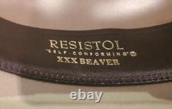 Tx Resistol Western Cowboy Hat 3x Beaver Silver Belly W220 HI-7 Sz 7 Cr 5.5 Br 4