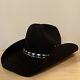 Vintage John B Stetson 4x Xxxx Beaver Black Cowboy Western Hat Size 7 1/8 57