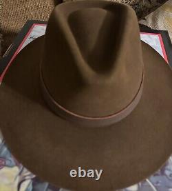 VINTAGE NEW STETSON Legendary Hats Since 1865,31/4 Brim, 7-5/8, A2 Saddle, original