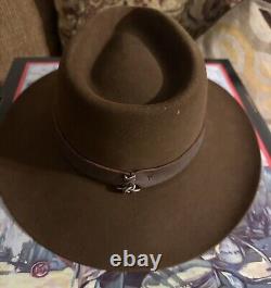 VINTAGE NEW STETSON Legendary Hats Since 1865,31/4 Brim, 7-5/8, A2 Saddle, original
