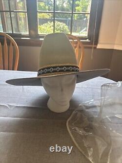 VTG 1970s Stetson Durant Beige Western Cowboy Hat RARE 4X Beaver USA Made 7