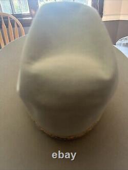 VTG 1970s Stetson Durant Beige Western Cowboy Hat RARE 4X Beaver USA Made 7