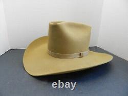 VTG 1982 RESISTOL 3X BEAVER COWBOY HAT DUNE COLOR SIZE 6 7/8 WithBOX