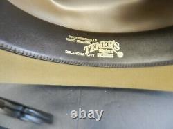 VTG 1982 RESISTOL 3X BEAVER COWBOY HAT DUNE COLOR SIZE 6 7/8 WithBOX