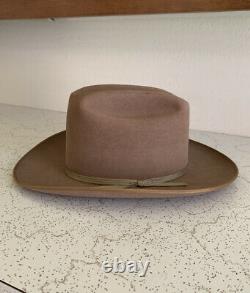 VTG 60s TRAIL BLAZER OPEN ROAD TYLER TEXAS Beaver Felt 7 1/4 Cowboy Hat FEDORA