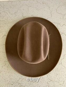 VTG 60s TRAIL BLAZER OPEN ROAD TYLER TEXAS Beaver Felt 7 1/4 Cowboy Hat FEDORA