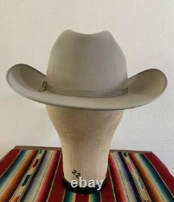 VTG 70s The WESTERNER OPEN ROAD Beaver Felt 7 3/8 SILVERBELLY Cowboy Hat FEDORA