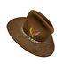 Vtg 80s John B Stetson Western Cowboy Hat Panhandle 4x Beaver Felt Brown 7 1/4