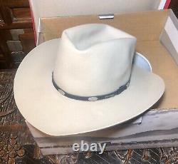 VTG 80s Stetson Silverbelly Fast Eddies 20X Beaver Cattleman Cowboy Hat 7½
