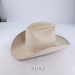 VTG American Hat Company Beaver Cowboy Hat Size 7 5/8 Silverbelly Western Hat