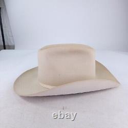 VTG American Hat Company Beaver Cowboy Hat Size 7 5/8 Silverbelly Western Hat