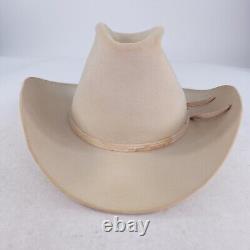 VTG American Hat Company Beaver Cowboy Hat Size 7 5/8 Silverbelly Western Hat