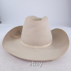 VTG American Hat Company Beaver Cowboy Hat Size 7 5/8 Silverbelly Western Hat