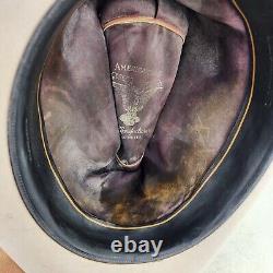 VTG American Hat Company Beaver Cowboy Hat Size 7 5/8 Silverbelly Western Hat