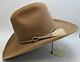 Vtg Eddy Bros 4xxxx Beaver Quality Western Cowboy Hat Oval Tan 6 7/8 Nib