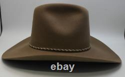 VTG Eddy Bros 4XXXX Beaver Quality Western Cowboy Hat Oval Tan 6 7/8 NIB