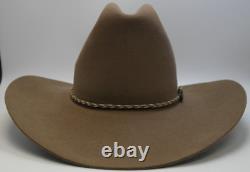 VTG Eddy Bros 4XXXX Beaver Quality Western Cowboy Hat Oval Tan 6 7/8 NIB