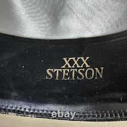 VTG John B. Stetson 3x Beaver XXX Tan Men's 7 1/8 Size Long Oval Cowboy Hat Box