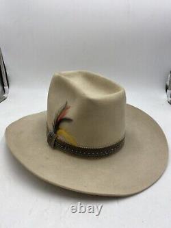 VTG John B Stetson 5X Beaver Western Cowboy Hat Wool Felt Size 7 1/4 Made in USA