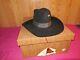 Vtg John B. Stetson Co. 4x Beaver Cowboy Hat Black Xxxx With A Couple Lapel Pins
