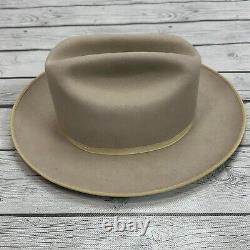 VTG John B Stetson Size 7 Long Oval Cowboy Hat Beaver 4X Made in USA 2001
