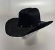 Vtg Mht Westerns Black Cowboy Hat 3x Xxx Master Hatters Of Texas Usa Made 6 7/8