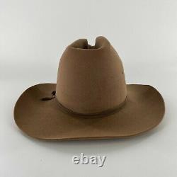 VTG RARE Akubra Western Cowboy Hat Brumby Pure Fur Felt Brown Sz 58 (7 1/4)