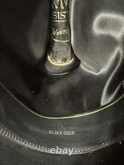 VTG Resistol BLACK GOLD 20X Beaver Western Hat 7 1/8 Long Oval 4 Brim 5 Crown