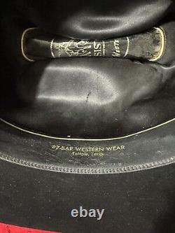 VTG Resistol BLACK GOLD 20X Beaver Western Hat 7 1/8 Long Oval 4 Brim 5 Crown