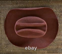 VTG Resistol Beaver Felt Self Conforming Rust Cowboy Hat Sz 6 7/8 Yellowstone