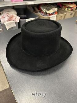 VTG Resistol QUICKSILVER Black 7 5/8 4X XXXX Beaver Felt Cowboy Hat