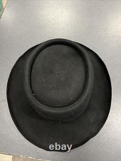 VTG Resistol QUICKSILVER Black 7 5/8 4X XXXX Beaver Felt Cowboy Hat