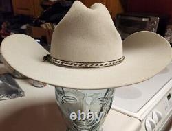 VTG Resistol Silverbelly Long Oval Cowboy Hat 6 7/8 Beaver 4X Texas Western USA